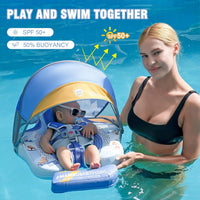 Baby Floats for Pool with Canopy Removable Sun Protection Canopy - Latest styles - image 2