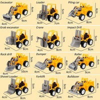 Sosation 72-piece mini construction party favor trucks with cranes, forklifts and excavators - view 11