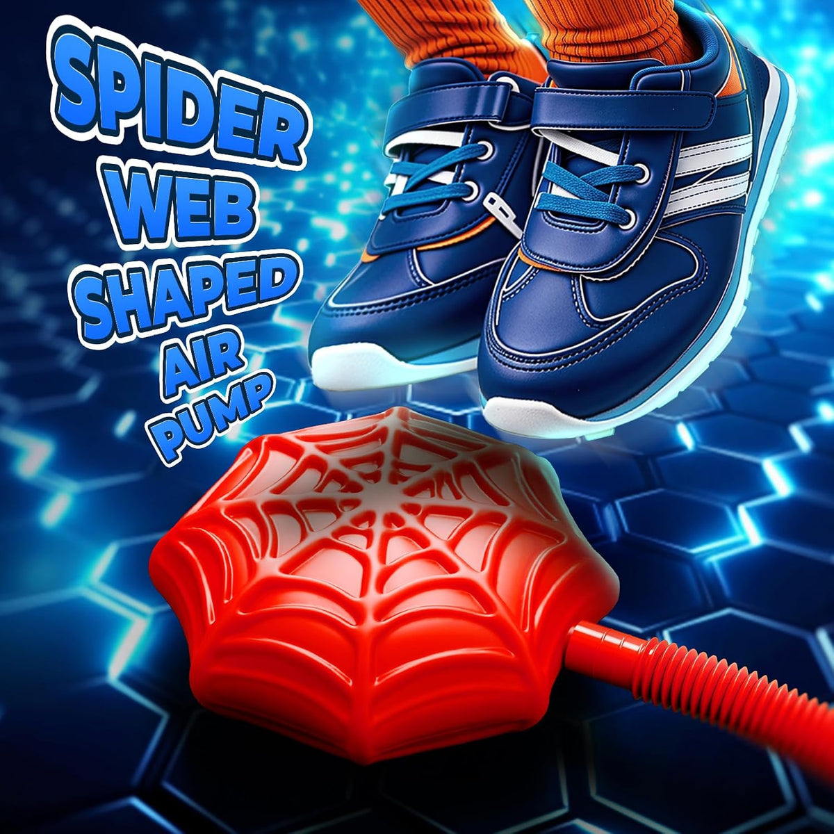 Spider Rocket Launcher for Kids, 4 Rockets with Web Air Pump - Child-sized (Pack of 2) - image 3