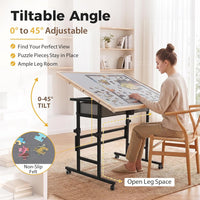 BuilderButler Puzzle Table 1500 Pieces with Wheels - Wooden Frame / X-Large - image 3