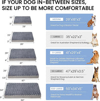 Orthopedic Memory Foam Bed for Medium Dogs, Cooling Crate Mat With Washable, Waterproof Lining, M(29inch,45Lbs)