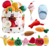 Nocciola Dog Squeaky Toys, Plush Small Dog Toys for Dogs