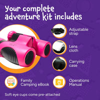 Think Peak Blue Binoculars Science Toy for Kids Ages 3-12 Years - Pink - image 3