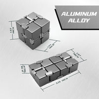DOLASEV silver metal infinity cube fidget toy made of zinc alloy - view 14