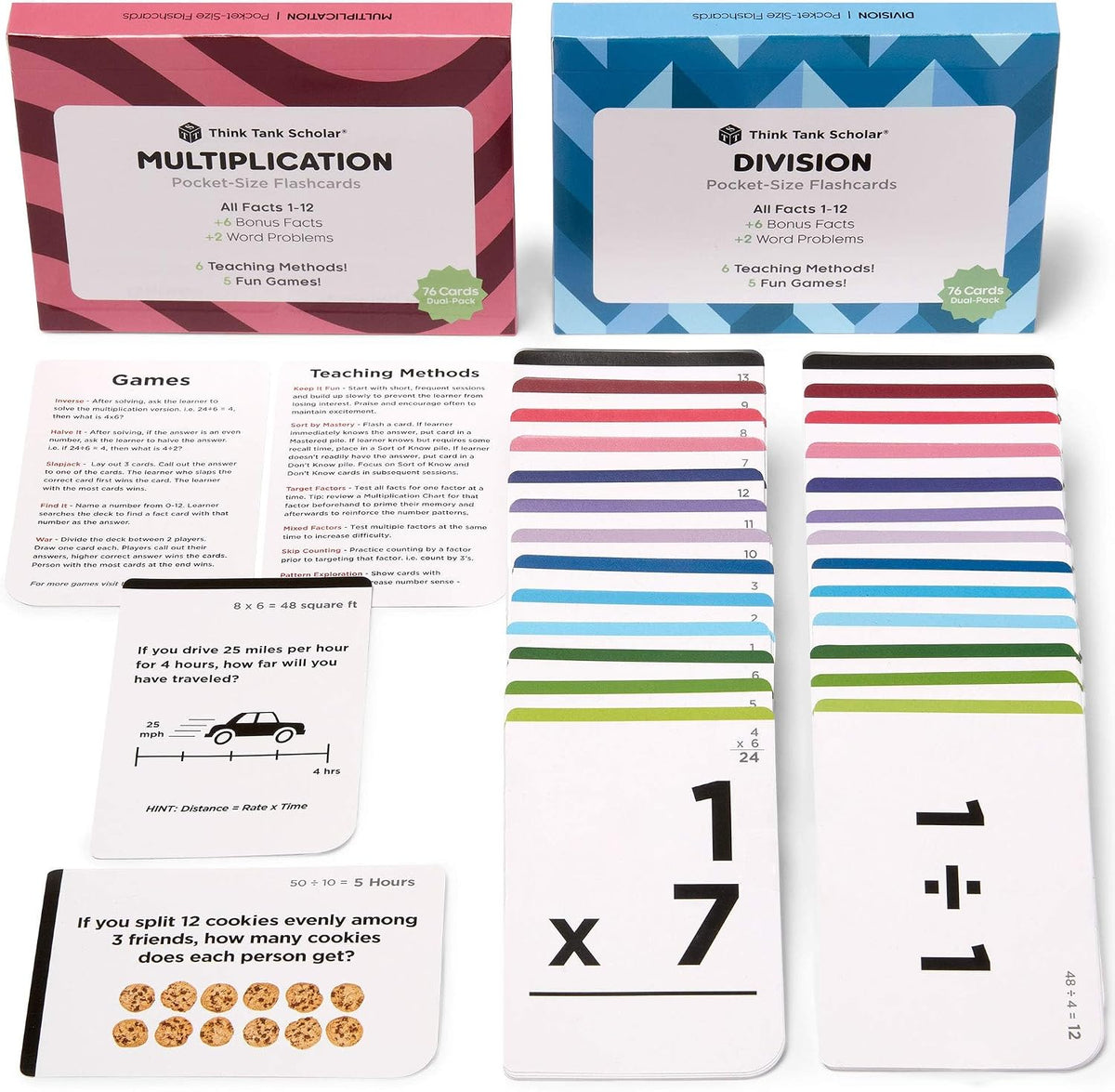 Award-Winning Math Flash Cards - Standard: Mult & Div
