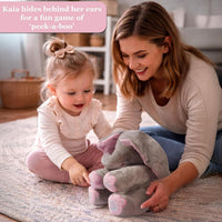 Dimple Kaia Peek-A-Boo Elephant, Interactive Singing Plush Toy - Pink Elephant With Batteries - image 4