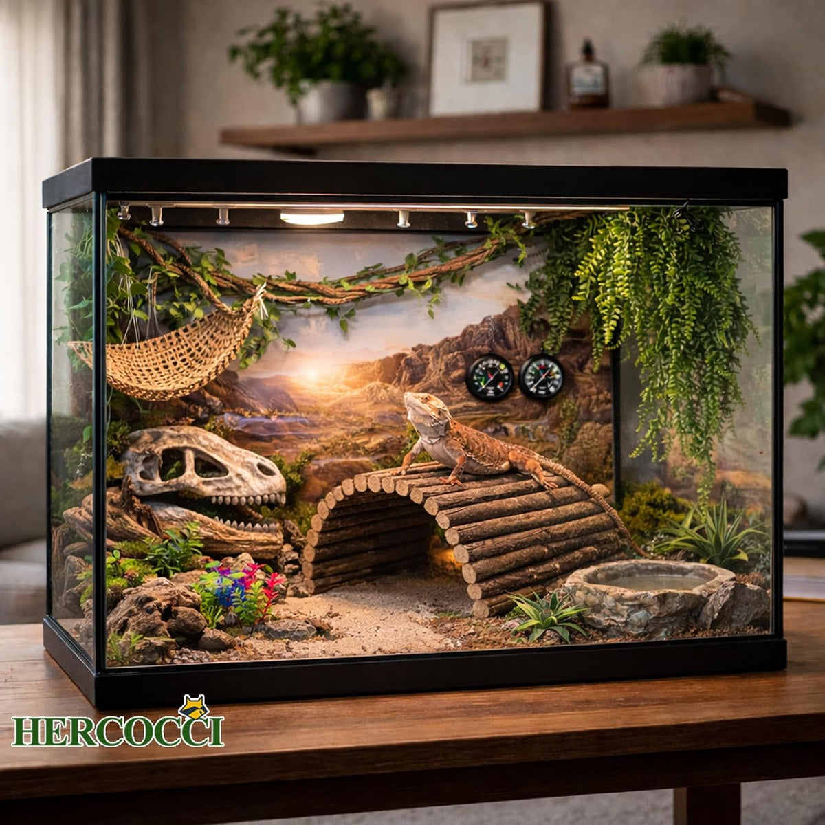HERCOCCI Bearded Dragon Tank Accessories - Medium - image 4