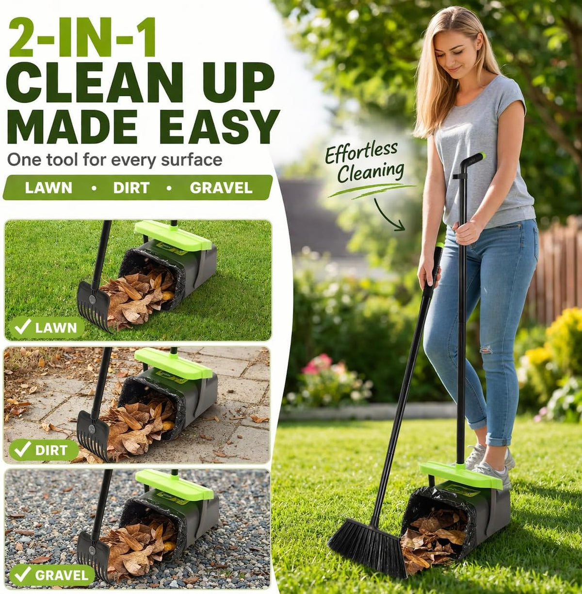 Pooper Scooper Swivel Bin & Rake Kit with 35 Bags - image 4
