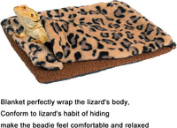 Bearded Dragon Bed Blanket Pillow Set, Soft Lizard Sleeping Bag – Daily Care for Reptiles And Amphibians - image 3