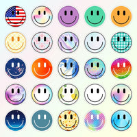 50PCS Smile Face Stickers Cute Water Bottle Stickers for Kids – Fun for Kids & Family - 100pcs Smile Stickers - image 3