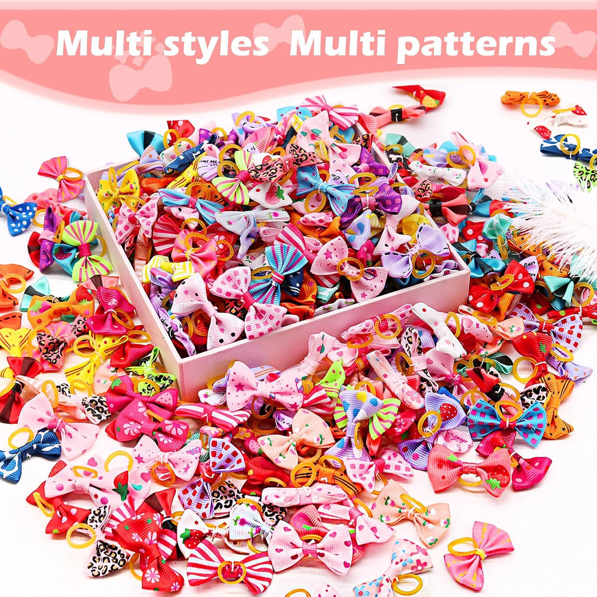Small Dog Hair Bows with Rubber Bands for Small Medium Dogs – Essentials for Dogs - image 4
