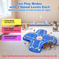 Interactive Cat Toys for Indoor Cats - Blue Cover Cloth Toy - image 4