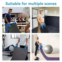 Pair of Mat Movers Tool - Mat Grippers - Heavy Duty Stall Mat Handlers for Horse Mat, Gym Mat, Trailer Mat & Rubber Mats -Ergonomic Mat Puller Perfect for Barn & Home, Durable and Save Time