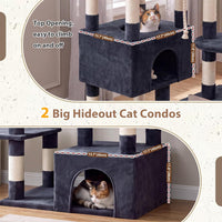 Maine Coon Cat Tree, Heavy Duty Cat Tower for 20 lbs+, GCT033G – Essentials for Cats - 68.5 inches / Dark Gray - image 4