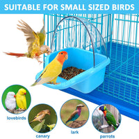 Bird Bath Box Hanging Birdbath Toy Parakeet Caged Bathing Tubs – Essentials for Birds - image 4