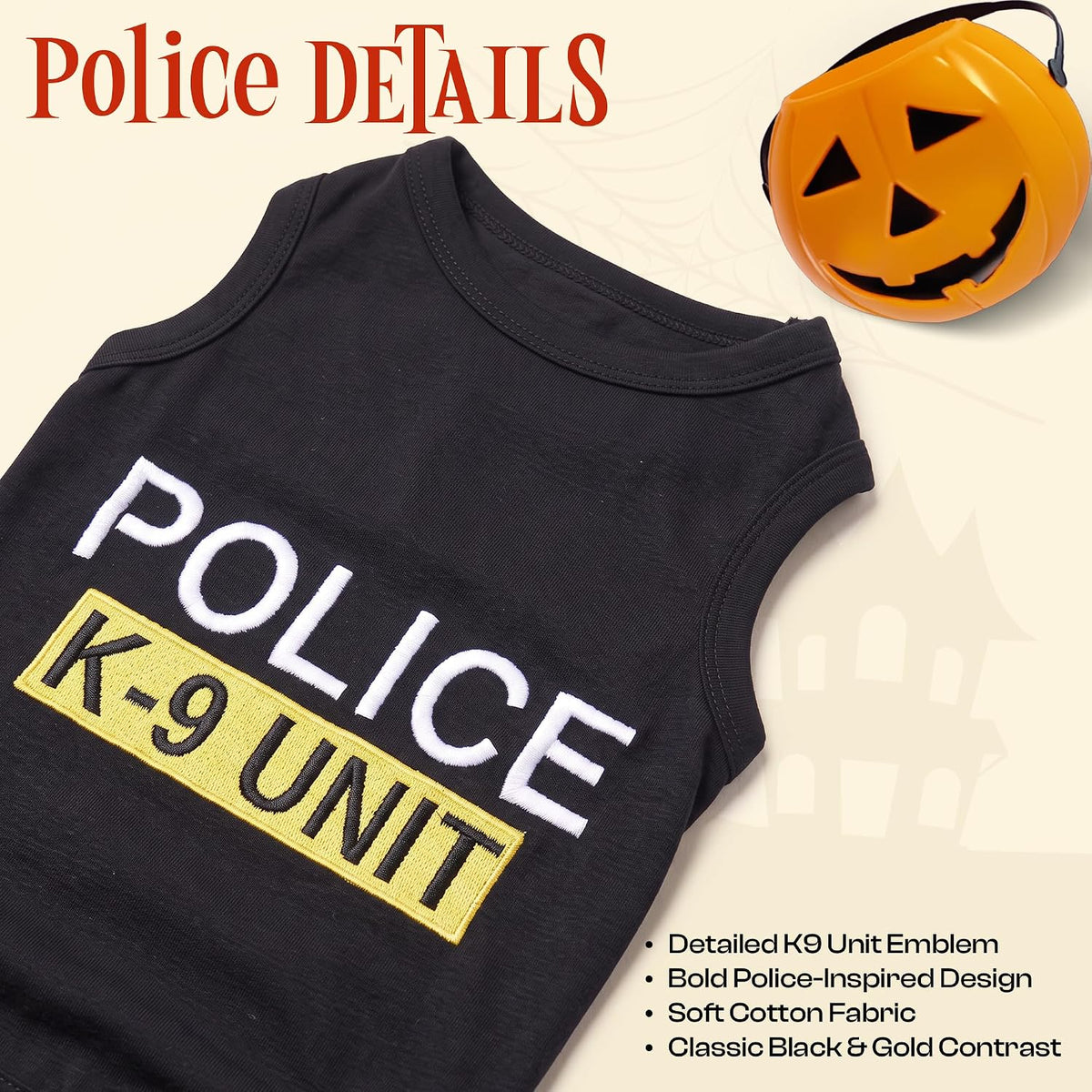 Parisian Pet Dog Halloween Costume - Police / X-Large - image 4