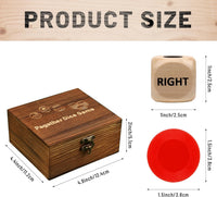 Pagather Left Right Roll Dice Game Set - Brown - image 2