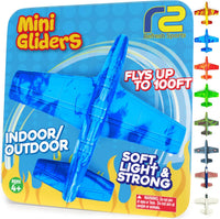 Foam Airplanes - Stocking Stuffers for Kids All Ages 4 5 6 7 8 9 10 Year Old - Best Toy Gift - Boy - Blue