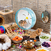 WishLotus Hamster Running Wheel - blue,18cm - image 2
