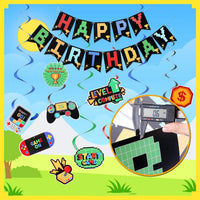 YEOCU Birthday Decorations - Rainbow / videogame - image 3