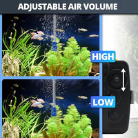 Small Aerator for Fish 19GPH-35GPH, Minnow Bucket USB Aerator, Bait Bucket Adjustable Aerator Pump, Quiet Voice, with Car Cigarette Lighter, Suitable for Fishing Enthusiasts