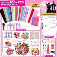 Axirata 1500+PCS Fashion Designer Kit for Girls with Fashion - 600+PCS Fashion Design Kit - image 2