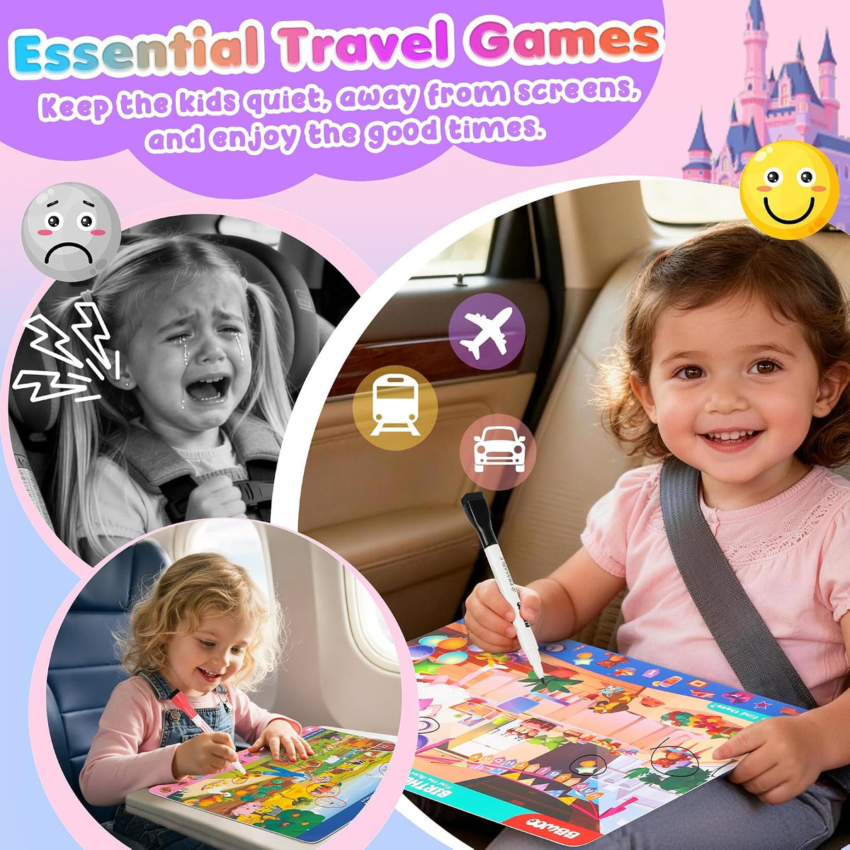 BBWOO Search and Find Activity Book - Purple - Princess & Prince - image 4