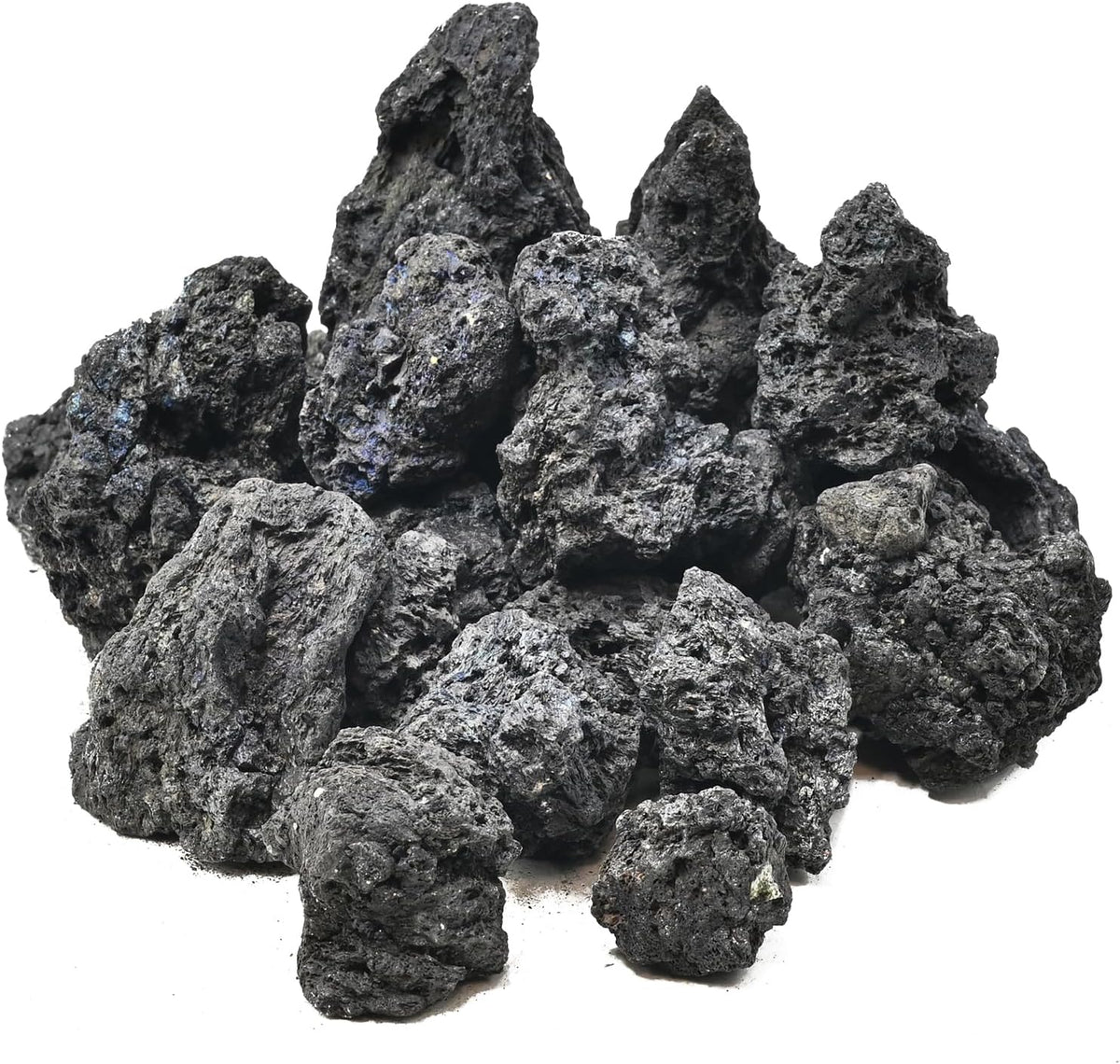 Natural Rocks Seiryu Stone 1-2.5 Inches Decorative Stones for Fairy - Lava Rock / 2lb(1-2.5Inch)