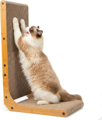 PatiencET Cat Scratch Pad with Box - L shape-1 Pack