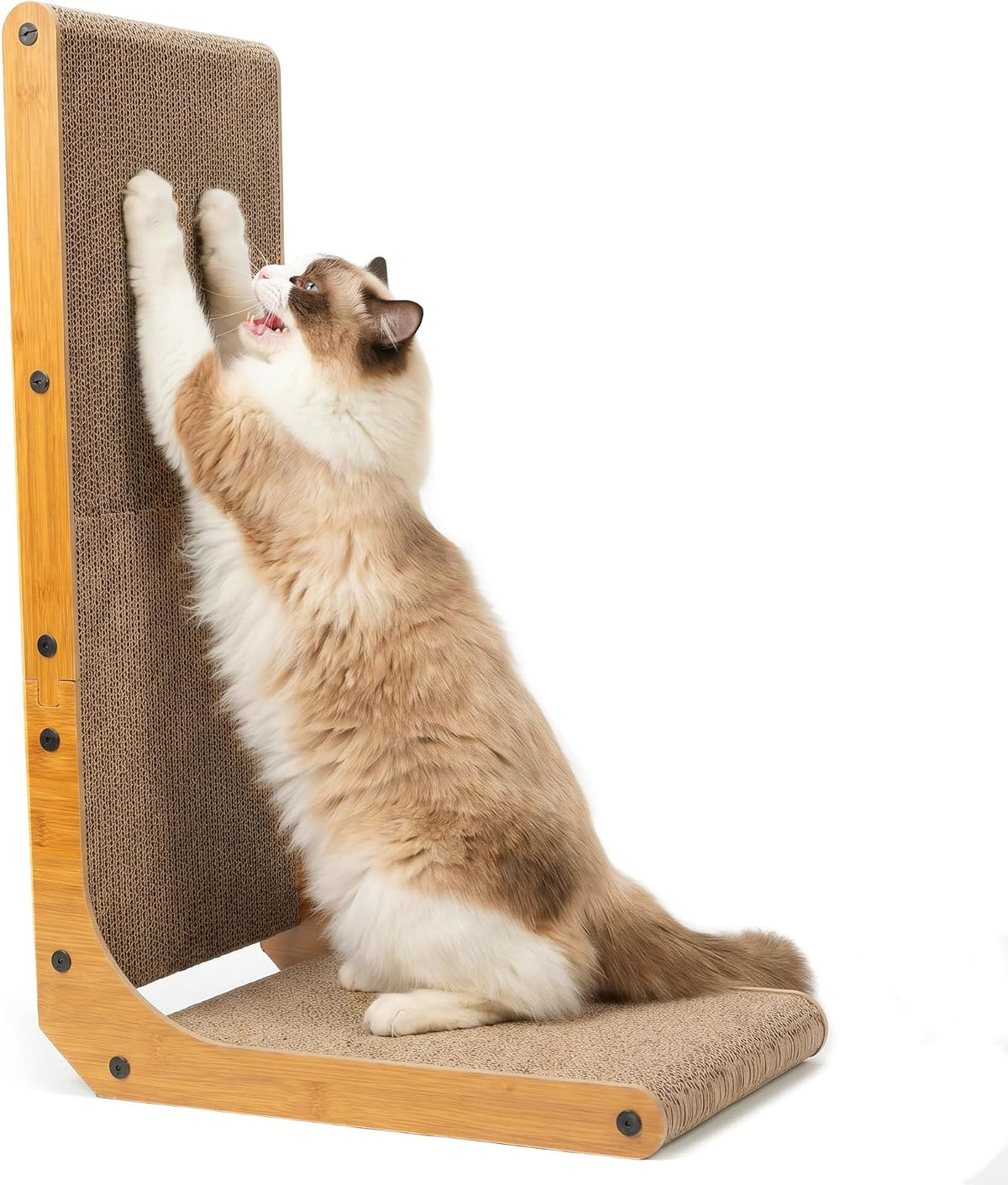 PatiencET Cat Scratch Pad with Box - L shape-1 Pack