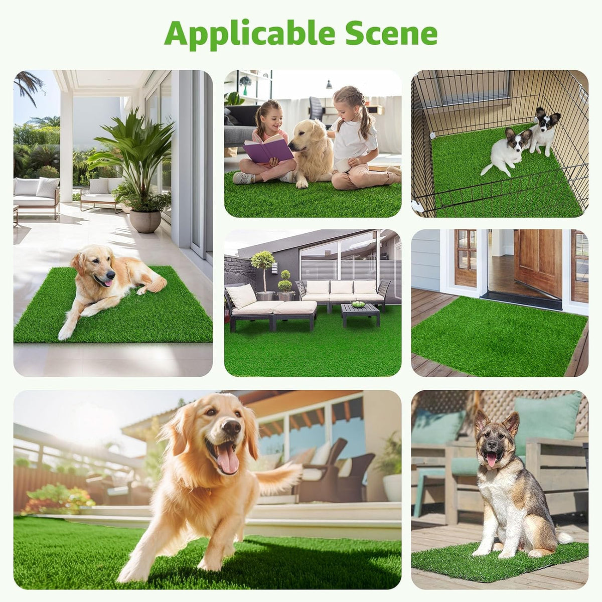 Dog Grass Pee Pads, 26''x 17'' - 23"x23" - image 4