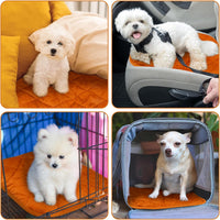 4 Pack Self Heating Cat Pad Self Warming Dog Mat - 19 x 27.5 Inch / Orange - image 2