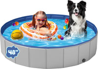 Dog Pool for Large Dogs, Plastic Pool for Dogs - L - 47.2'' x 12''
