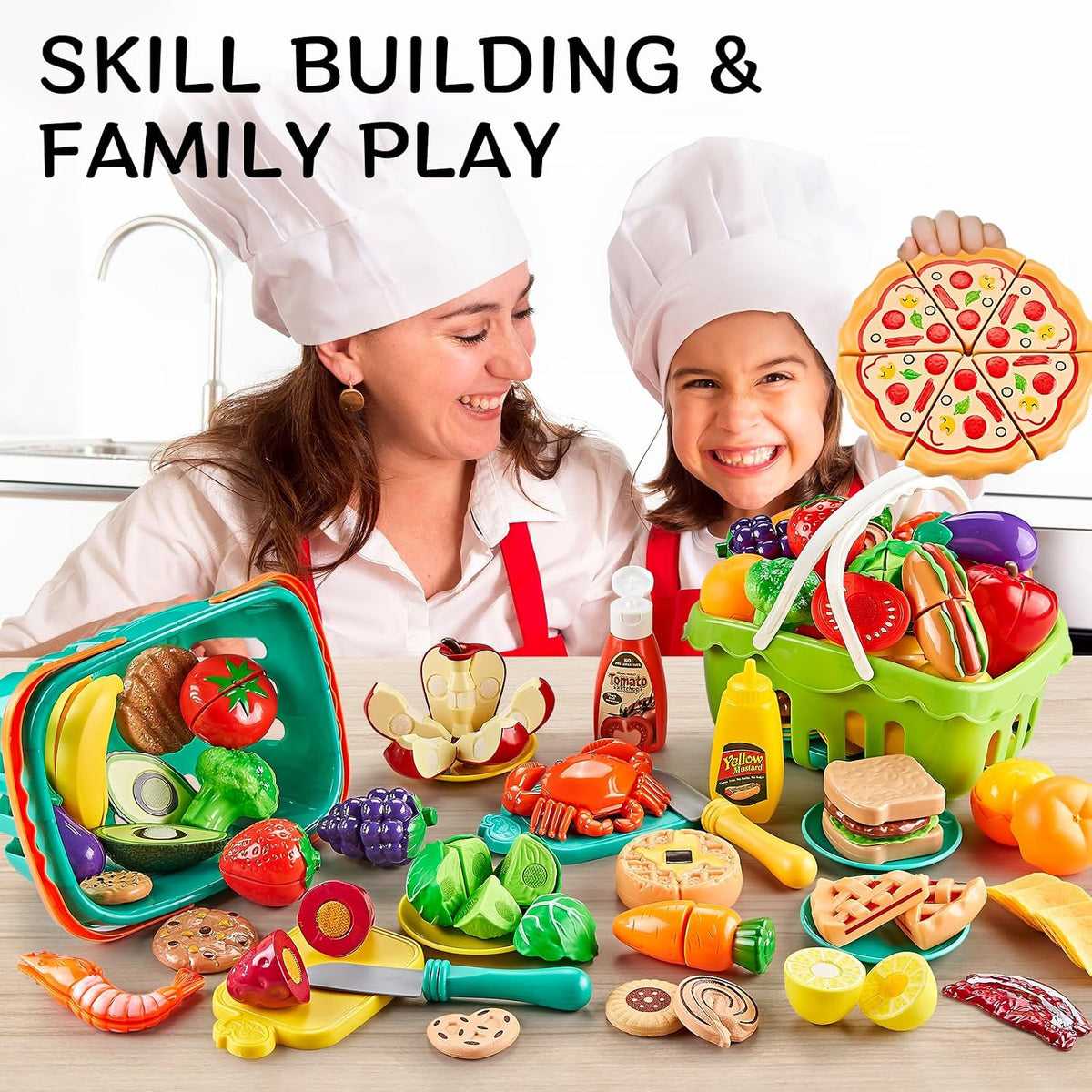 Kidsciety 85pcs Play Food Sets for Kids Kitchen - image 4