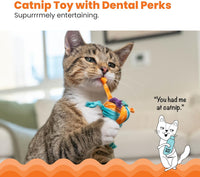 Catstages OrkaKat Wiggle Worm Dental Cat Chew Toy with Catnip - Tons of Tails / One Size (Pack of 1) - image 2
