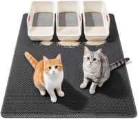 Cat Litter Mats-Extra Large 47''x36'' Litter Trapping Mat for Cat-XXL - Gray-XXL 47x36 inch