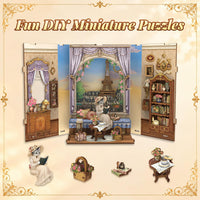 Fsolis Book Nook Kit Booknook Bookshop - Madeleine’s Parisian Salon - image 4