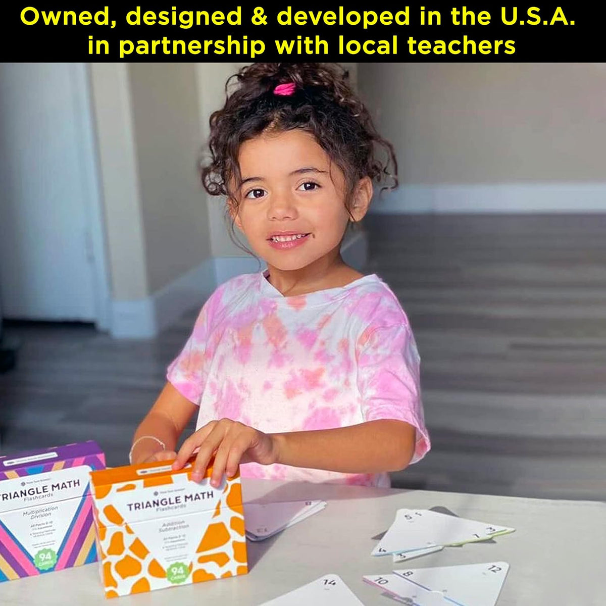 Think Tank Scholar color-coded triangle math flash cards for grades K-6 - view 10