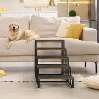 Dog Stairs Ramps Dog Stairs for High Bed Couch 5 Tier Pet Stairs for Small Medium Large Dogs and Cats Pet Step with Non-Slip Stair Tread for Puppy, The Old, and Injured Dogs