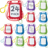 24 Pack Mini Magnetic Drawing Boards for Kids Erasable Doodle