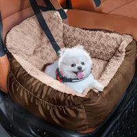 Dog Car Seat for Small Dogs - Brown