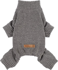 Fitwarm Turtleneck Raglan Dog Pajamas - X-Large / Grey