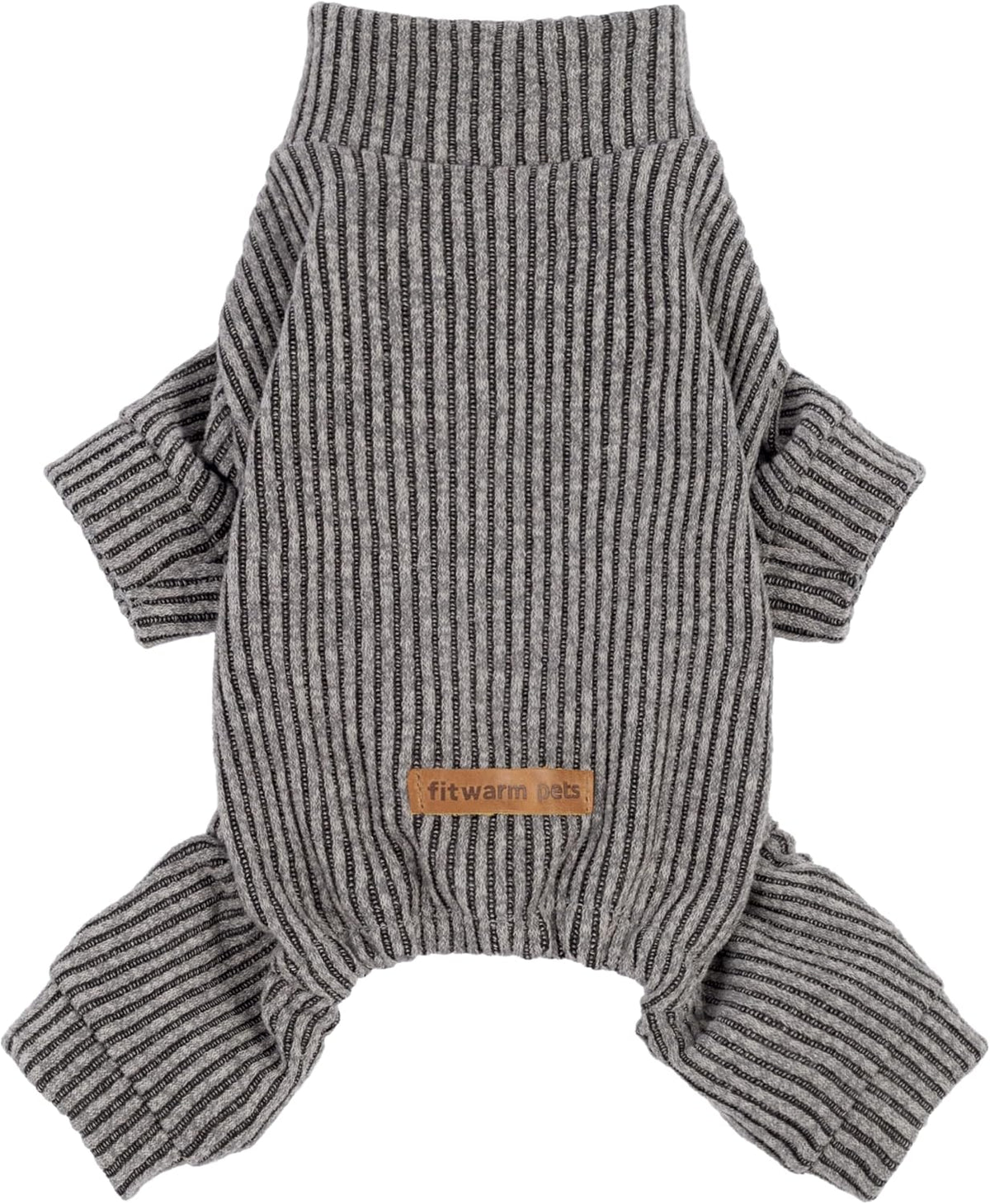 Fitwarm Turtleneck Raglan Dog Pajamas - X-Large / Grey