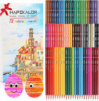 Hapikalor Colored Pencils, 12 Rainbow Pencils - 72