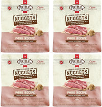 Primal Freeze Dried Raw Dog Food Nuggets, Pork, Complete & Balanced Meal, Also Use as Topper or Treat, Premium, Healthy, Grain Free, High Protein Raw Dog Food, 14 oz (Pack of 4)