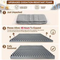 Comfort Expression Waterproof Orthopedic Dog Bed for Extra Large Dogs – Essentials for Dogs - 30.0"L x 20.0"W x 7.0"Th / Orange - image 4