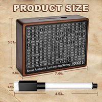 10000 Savings Challenge Box - Brown - image 2