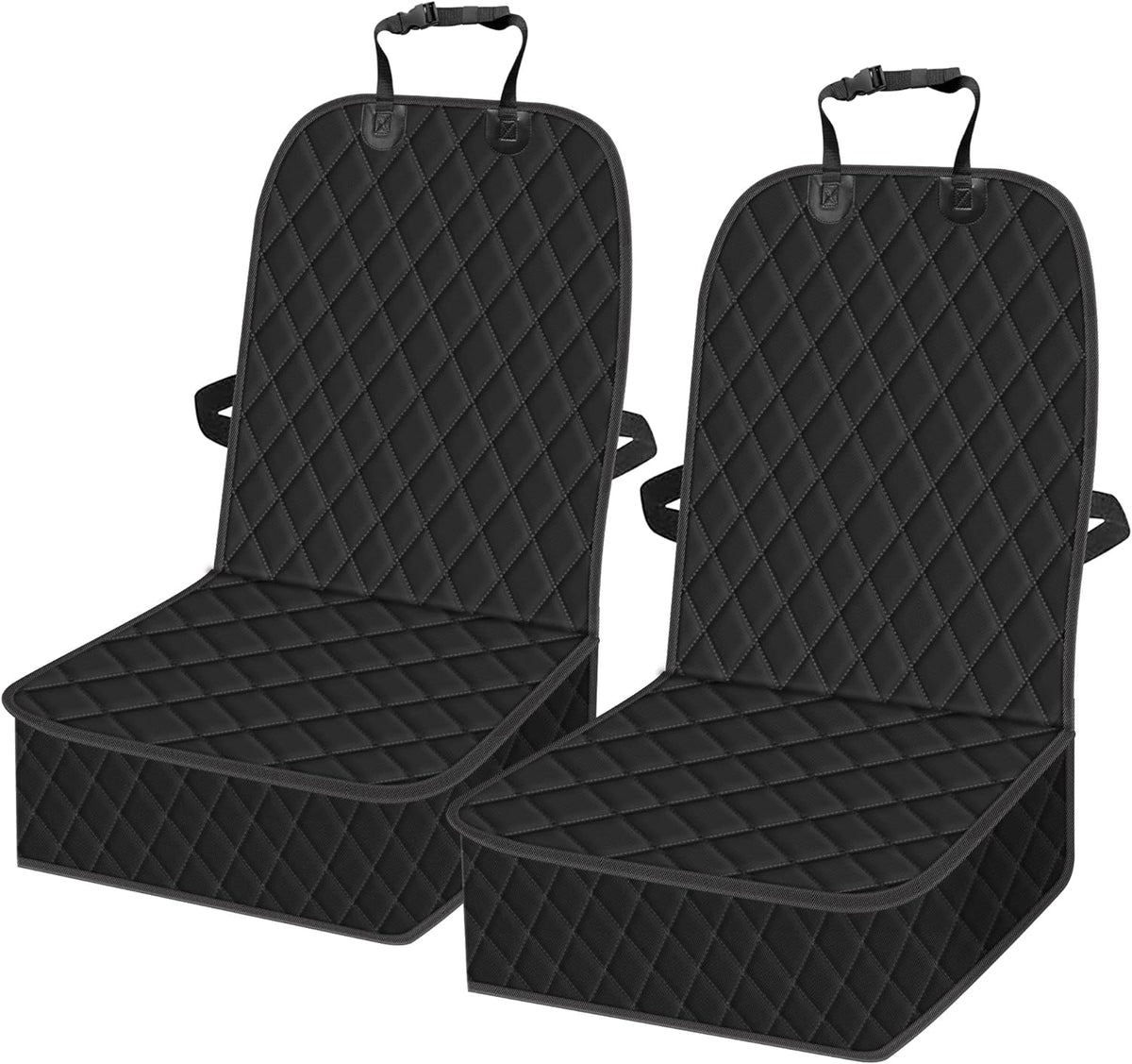 2 Packs Car Front Seat Cover for Dogs - 2 Pack-Black / 2pack