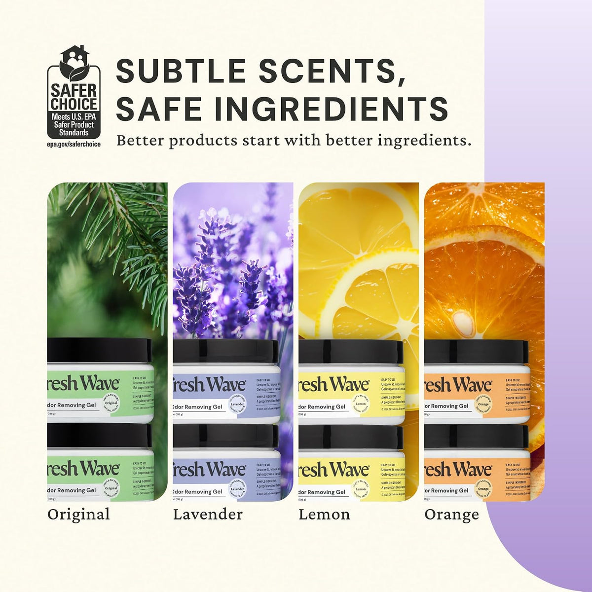Fresh Wave Lemon Odor Removing Gel - Lavender / 7 Fl Oz (Pack of 3) - image 2