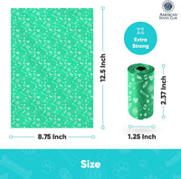 AKC Dog Poop Bags, 16 Rolls, Easy-Tear Bags, Assorted Colors - Toy Print / 240 Count - image 3